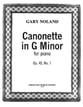 Canonette #1 piano sheet music cover